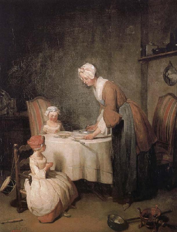 Jean Baptiste Simeon Chardin Fasting prayer oil painting picture